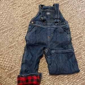 OshKosh lined bib overalls